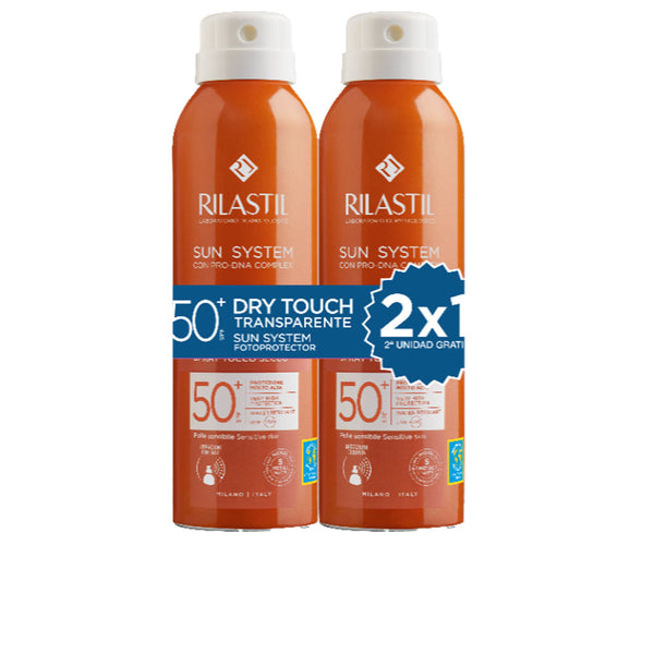 Rilastil - Sun System Spf50+ Spray Transparente Dry Touch Pack 2 x 200 ml