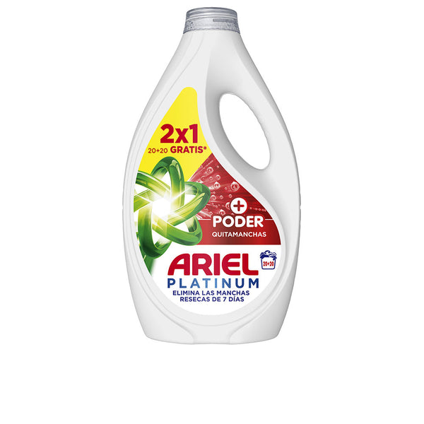 Ariel - Ariel Platinum Poder Quitamanchas detergente líquido 40 dosis