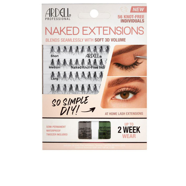 Ardell - Ardell Naked Extensions Soft 3D Volume x 56 knot-free individuals #black 1 u