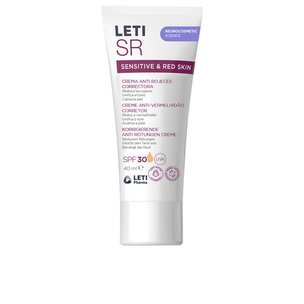 Leti Pharma - Letisr Sensitive &amp; Red Skin corrective anti-redness cream Spf30 40 ml