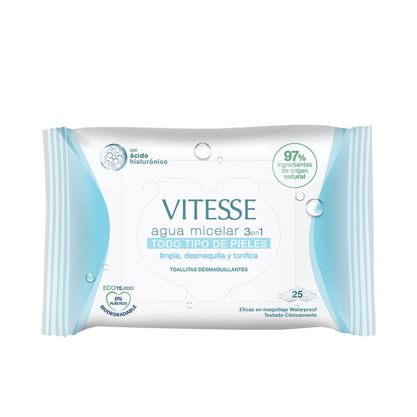 Vitesse - Micellar Water Wipes 3 in 1 for all skin types 25 units