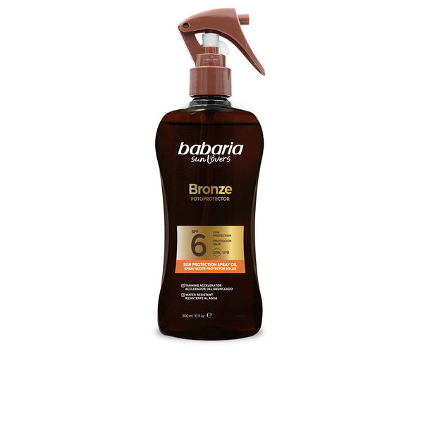 Babaria - Sun Lovers Bronze spray aceite protector solar Spf6 300 ml