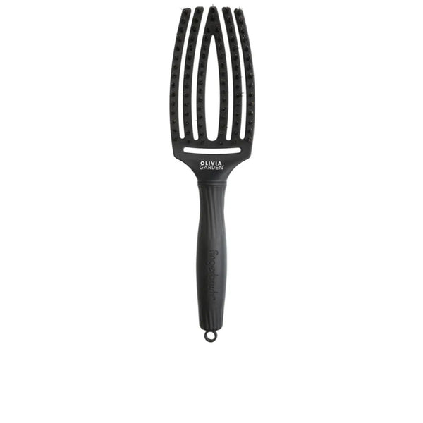 Olivia Garden - Fingerbrush Boar &amp; Nylon Full Black #M 1 u