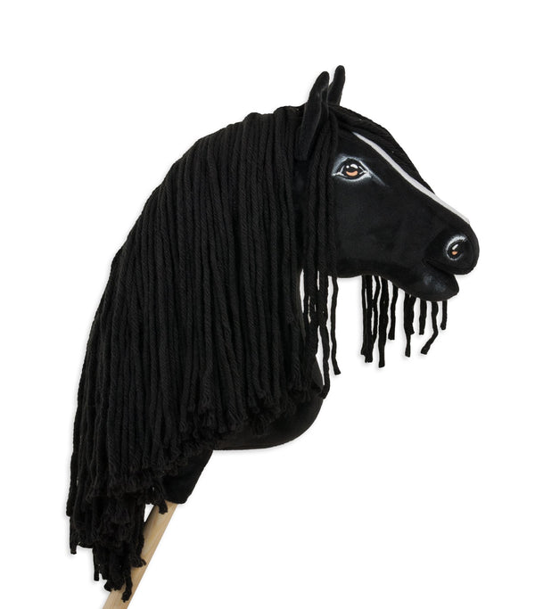 Premium Steckenpferd / Hobby Horse - Friesenpferd 2 A3