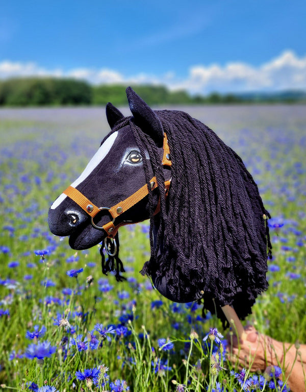 Premium Steckenpferd / Hobby Horse - Friesenpferd 2 A3