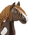 Premium Steckenpferd / Hobby Horse – Western Dark Bay A3