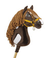 Premium Steckenpferd / Hobby Horse – Western Dark Bay A3
