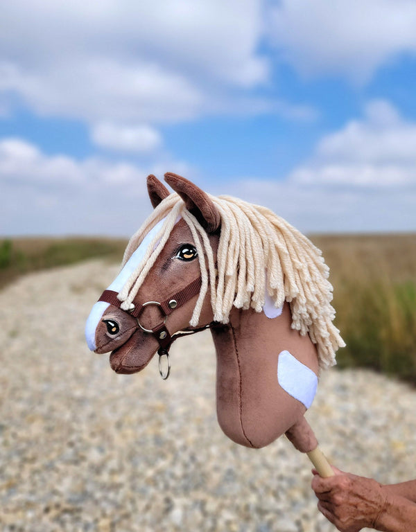 Premium Steckenpferd / Hobby Horse - Western 3-bucht A3