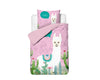 Kinder-Bettwäsche-Set Hola Lama Rosa 140 x 200/220