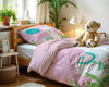 Kinder-Bettwäsche-Set Hola Lama Rosa 140 x 200/220