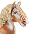 Premium Steckenpferd / Hobby Horse - Tobiano Braunfalbe Beige A3
