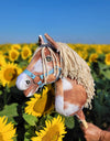 Premium Steckenpferd / Hobby Horse - Tobiano Braunfalbe Beige A3