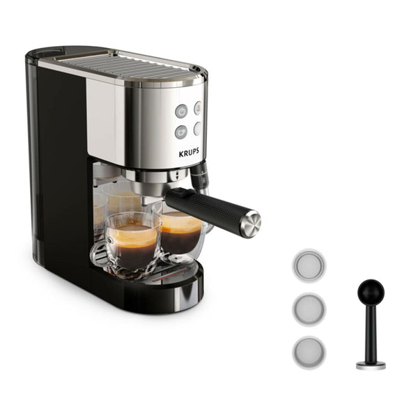 Krups Manuaalinen Espressokeitin, Teräs - Vuodevaatteet.fi