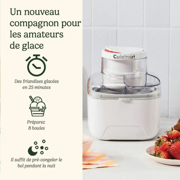 Cuisinart jäätelökone valkoinen 12 W 473 ml