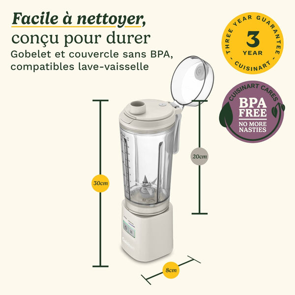 Cuisinart Kuppiblenderi Blast&Go 120 W Valkoinen - Vuodevaatteet.fi