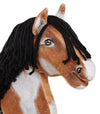 Premium Steckenpferd / Hobby Horse - Tobiano Rappe A3