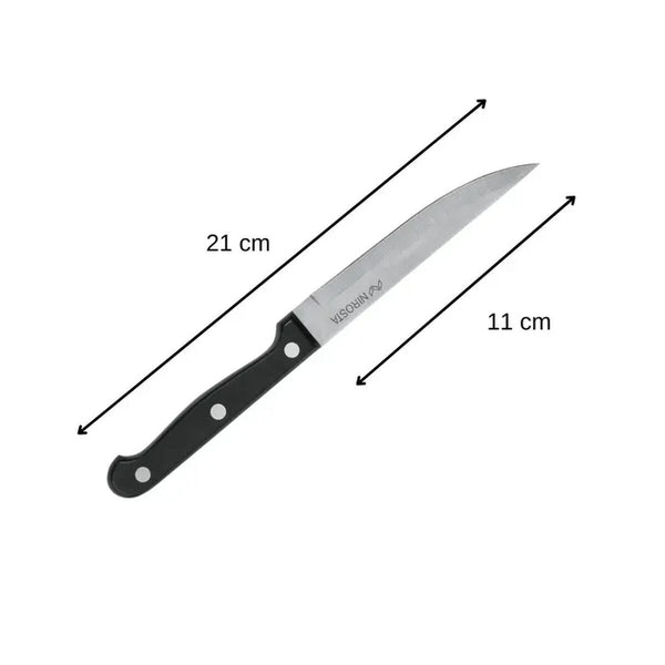 Nirosta 6-osainen Ruostumaton Teräs Veitsisetti