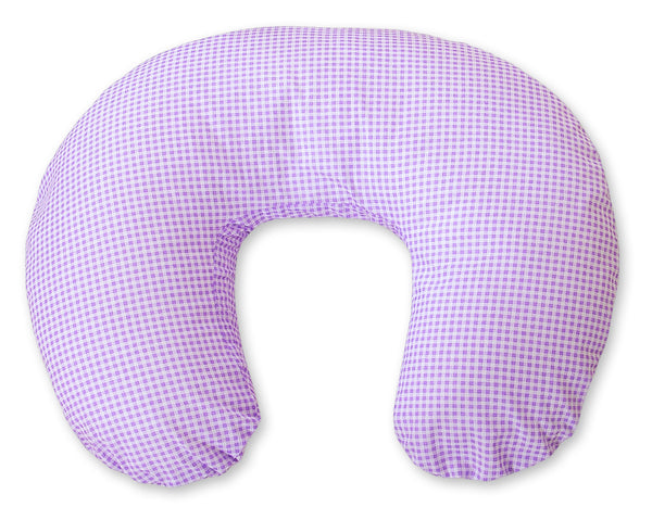 Monikäyttöinen ergonominen imetystyyny - lilac checkered