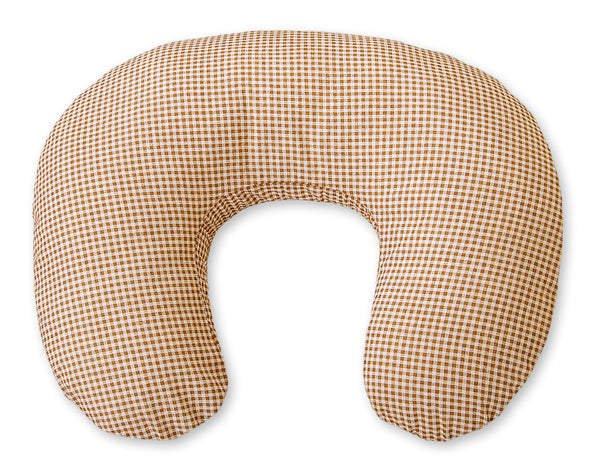 Monikäyttöinen ergonominen imetystyyny - brown checkered