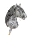 Premium Steckenpferd / Hobby Horse - Apfelschimmel mit Grau A3