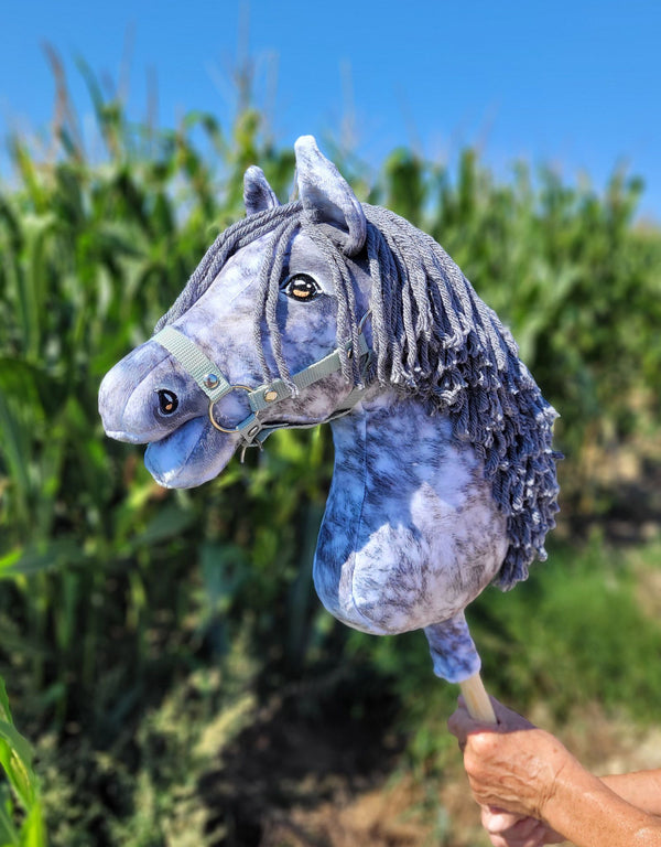 Premium Steckenpferd / Hobby Horse - Apfelschimmel mit Grau A3