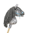 Super Hobby Horse - Super Hobby Horse Premium keppihevonen pilkullinen harmaa hevonen harmaalla harjalla A4
