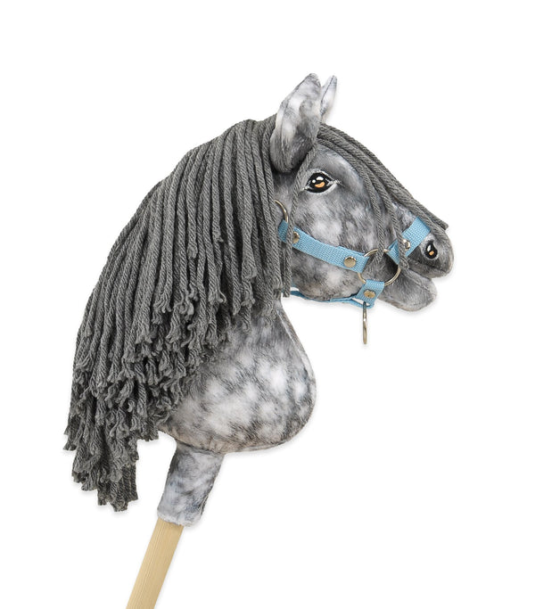 Super Hobby Horse - Super Hobby Horse Premium keppihevonen pilkullinen harmaa hevonen harmaalla harjalla A4