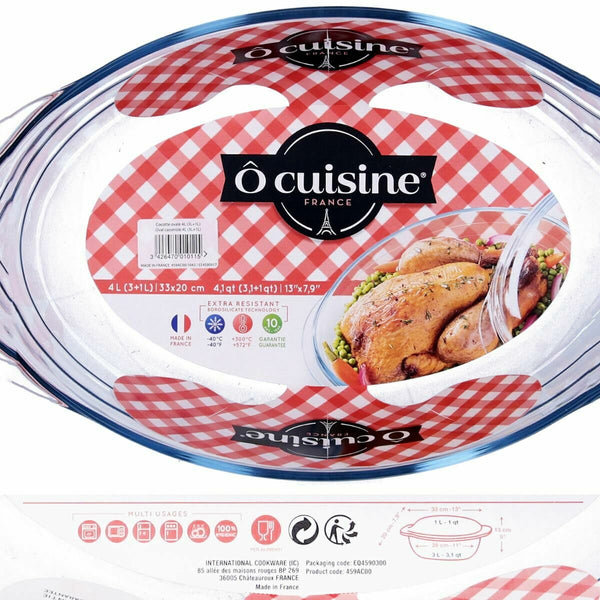 Pyrex Essentials kannellinen vuoka 3L lasi