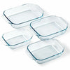 Pyrex Läpinäkyvä Uunivuokasetti 4 kpl