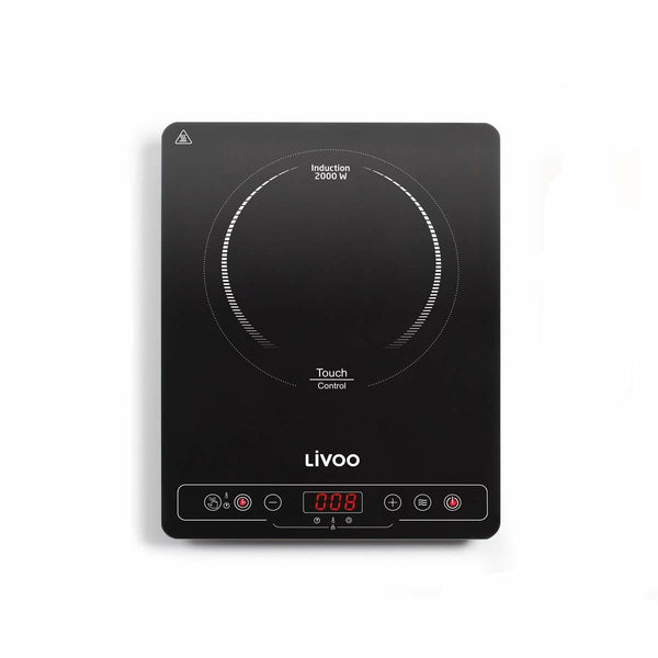 Livoo Elektroninen Keittolevy 2000 W Musta - Vuodevaatteet.fi