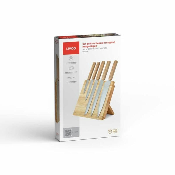 Livoo 5-osainen Ruostumaton Teräs Veitsisetti