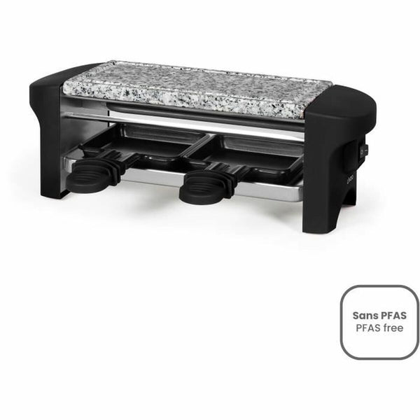 Raclette-grilli Livoo Musta Harmaa 350 W - Vuodevaatteet.fi