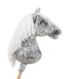 Premium Steckenpferd / Hobby Horse – Apfelschimmel mit weißem A3
