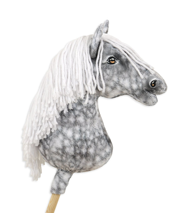 Premium Steckenpferd / Hobby Horse – Apfelschimmel mit weißem A3