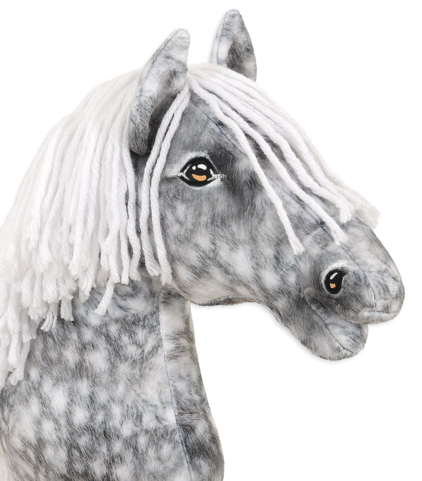 Premium Steckenpferd / Hobby Horse – Apfelschimmel mit weißem A3