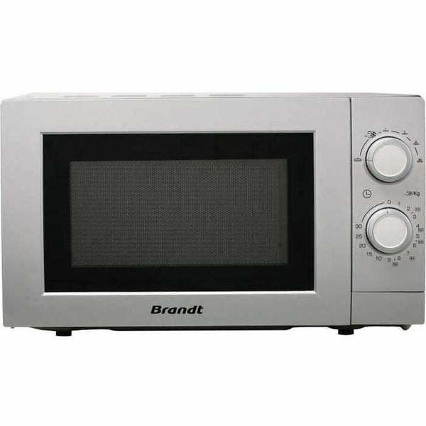 Brandt Mikroaaltouuni 700W 20L Hopeinen - Vuodevaatteet.fi