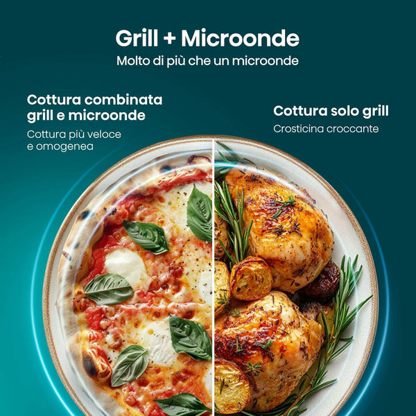 Hisense musta mikroaaltouuni grillillä 23L - Vuodevaatteet.fi