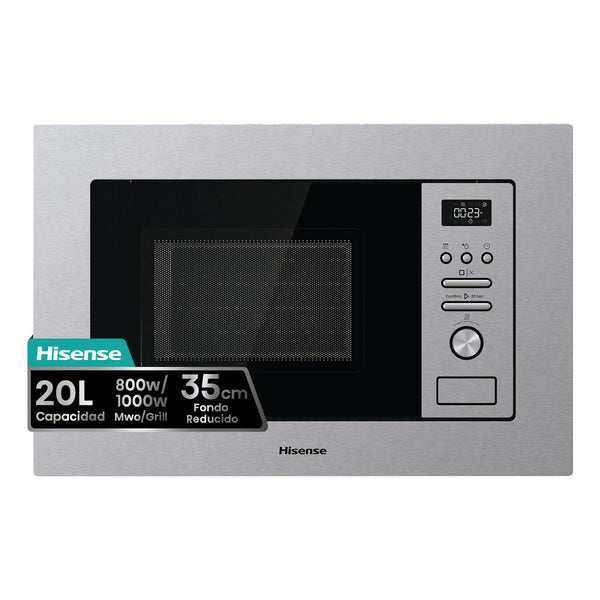 Hisense mikroaaltouuni grillillä, 800W - Vuodevaatteet.fi