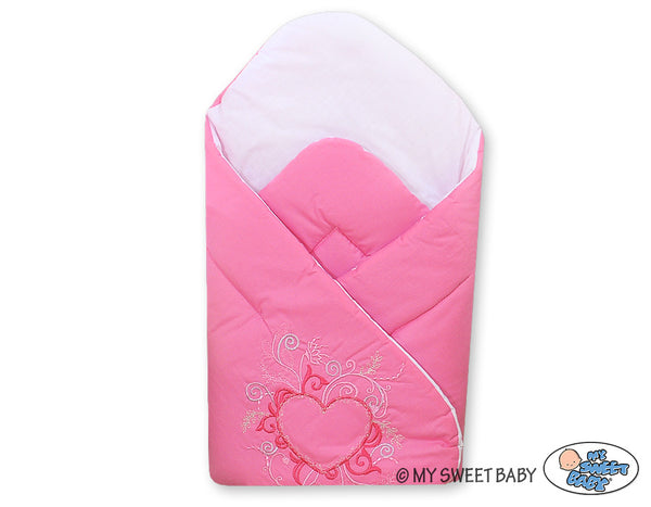 Babynest mit verstärktem Boden - Chic dark pink