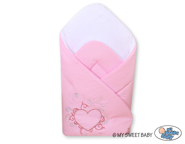 Babynest mit verstärktem Boden - Chic light pink