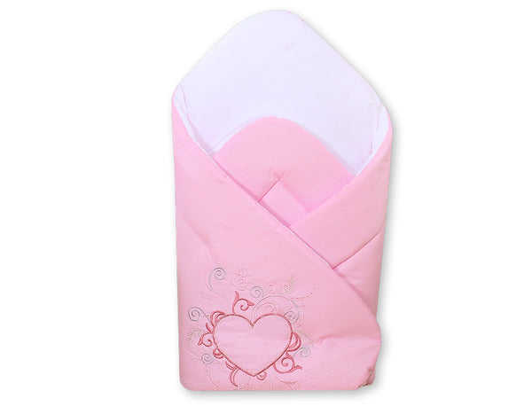 Babynest mit verstärktem Boden - Chic light pink