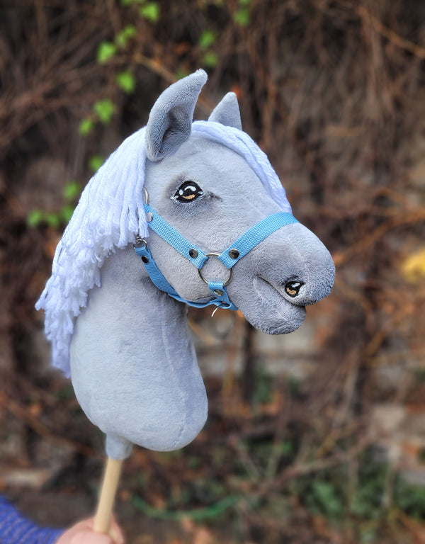 Premium Steckenpferd / Hobby Horse - Grau A3