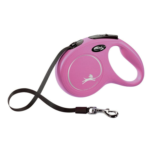 Flexi New Classic koiran talutushihna 5m pinkki M-koko