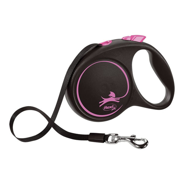 Flexi Black Design koiran talutushihna 5 m pinkki M