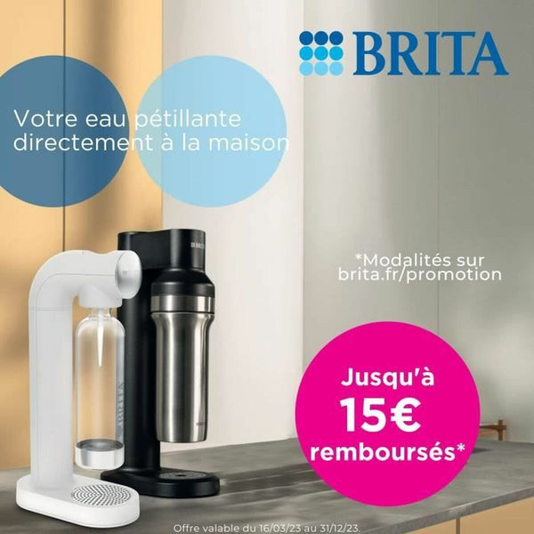 Brita sodaTRIO hiilihapotuskone musta - Vuodevaatteet.fi