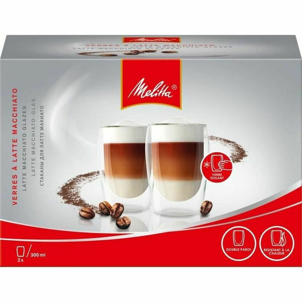 Melitta Läpinäkyvä Kahvilasi 300 ml, 2 kpl
