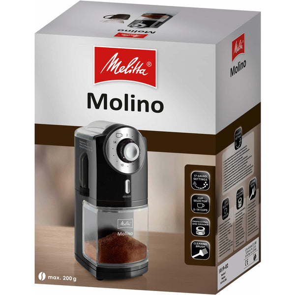 Melitta kahvimylly musta 200g