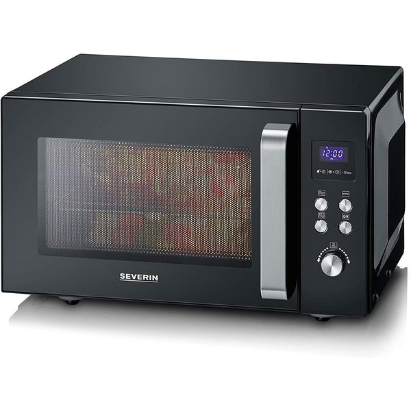 Severin mikroaaltouuni grillillä 25L 900W musta - Vuodevaatteet.fi