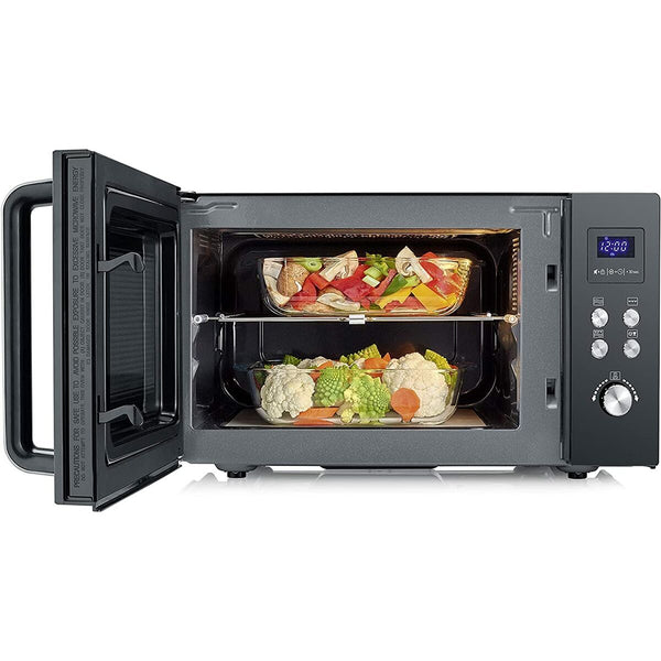 Severin mikroaaltouuni grillillä 25L 900W musta - Vuodevaatteet.fi