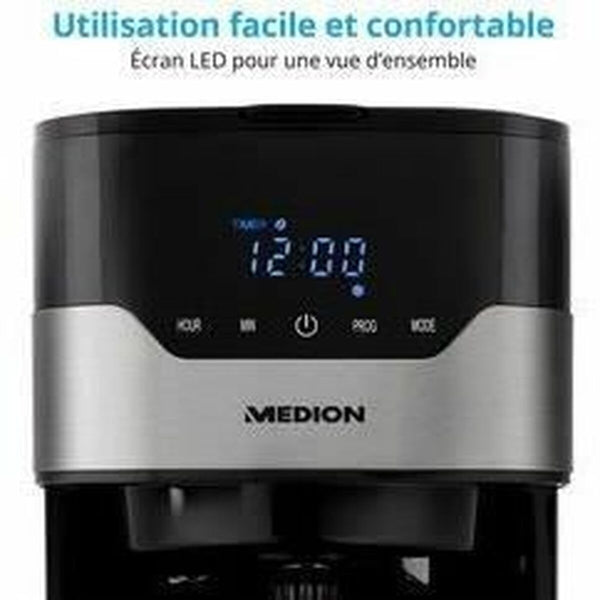 Medion suodatinkahvinkeitin 900W 1,2L - Vuodevaatteet.fi